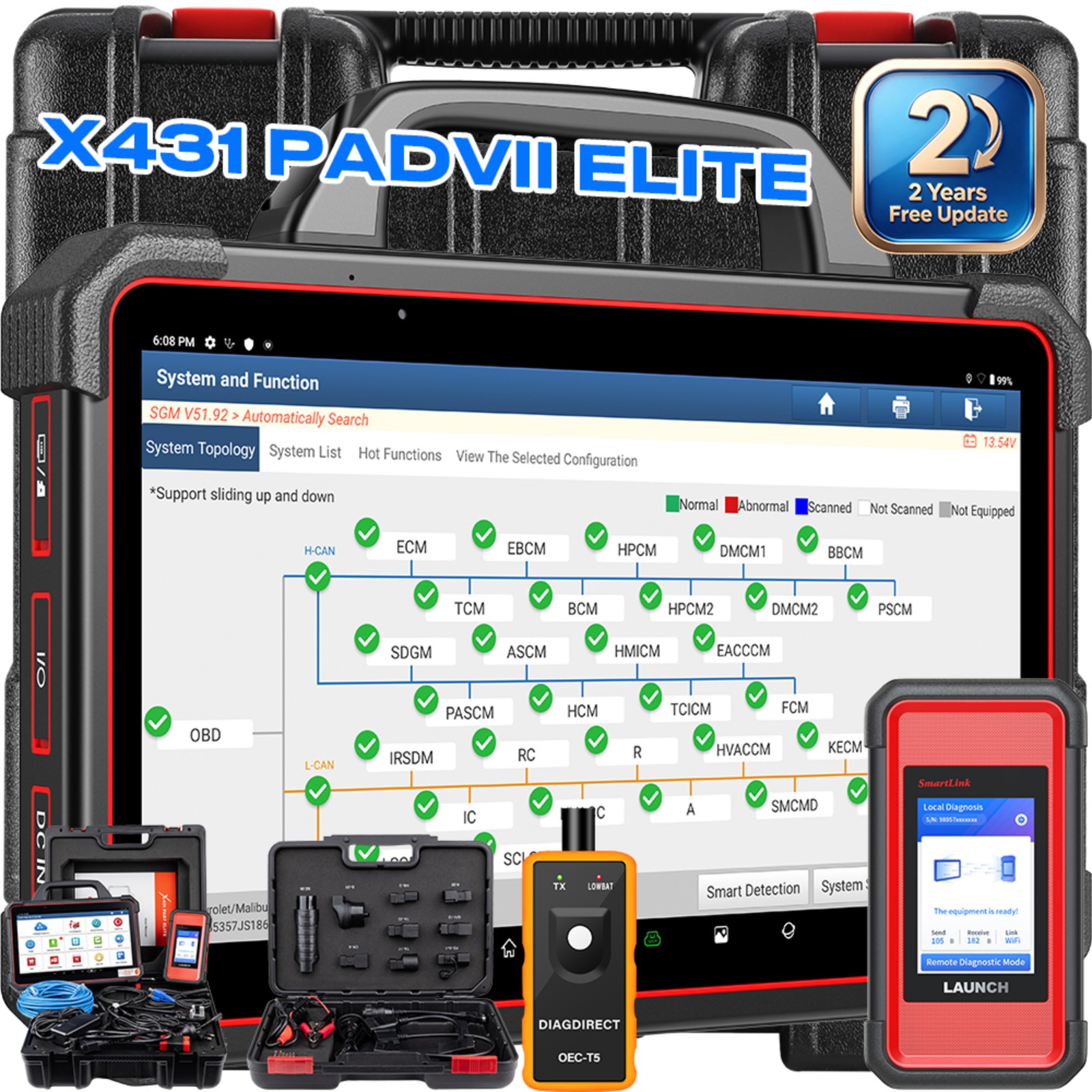 LAUNCH X431 PAD VII ELITE PAD 7 PRO Diagnostic Scanner K.ey Programming Coding