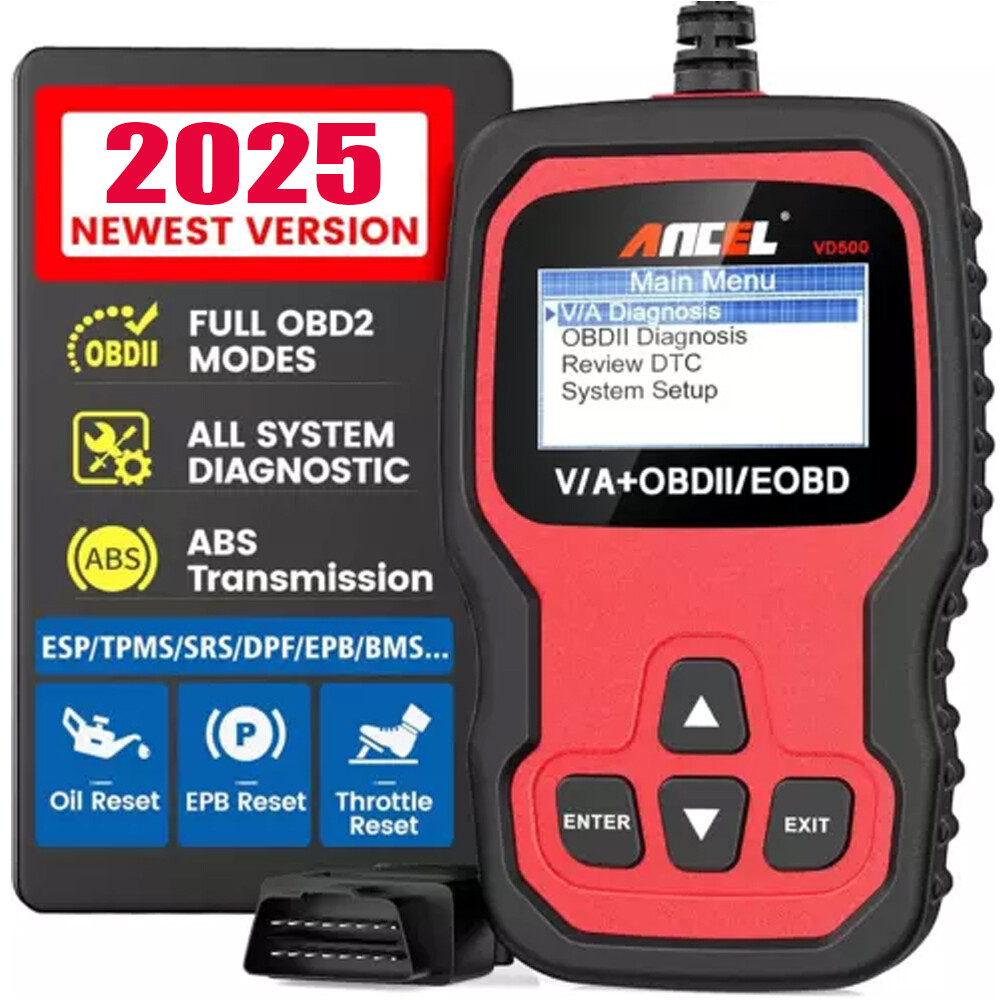 Ancel VD500 OBD2 Scanner Diagnostic Tool VW Audi Diagnosis Check Engine EPB ABS