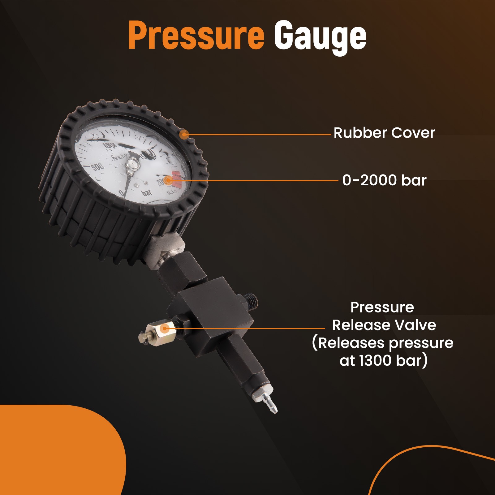 Professional Diesel Common Rail Test Kit 2000BAR Pressure Diagnostic Tool