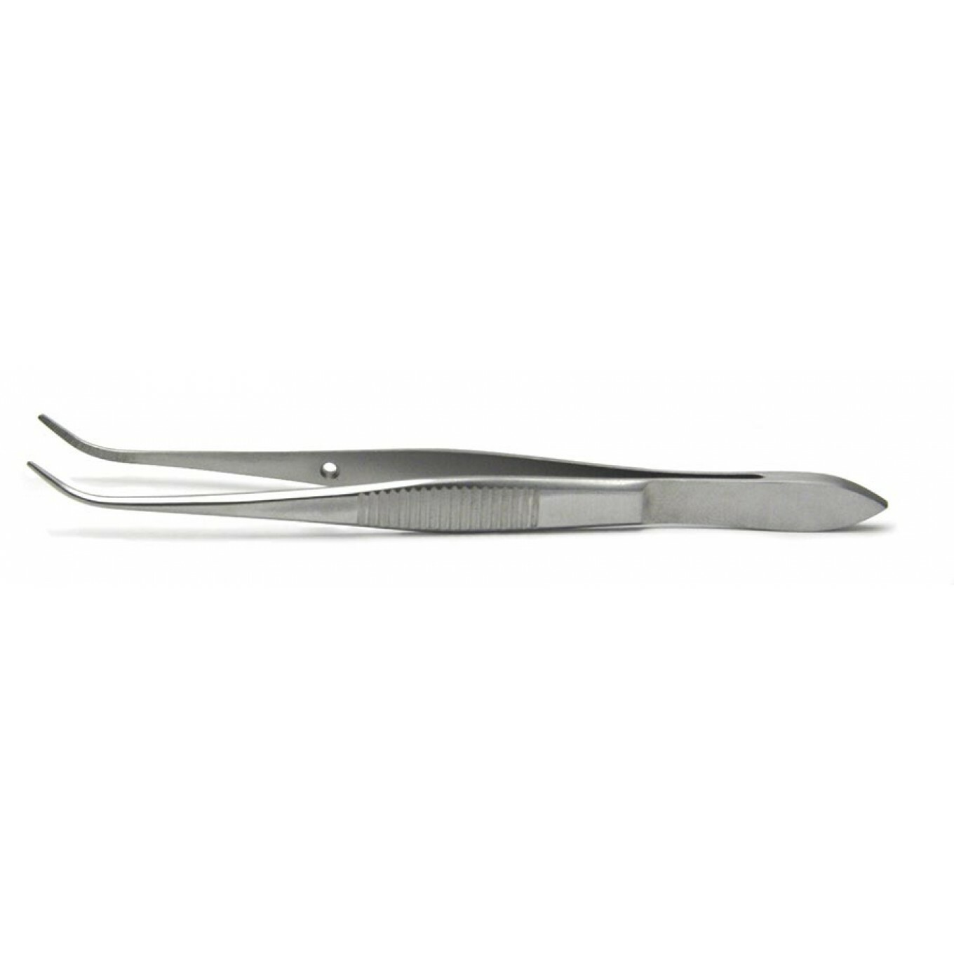 Iris Splinter Surgical Forceps Half Curve Serrated Tip Stainless Steel 10.5 Cm