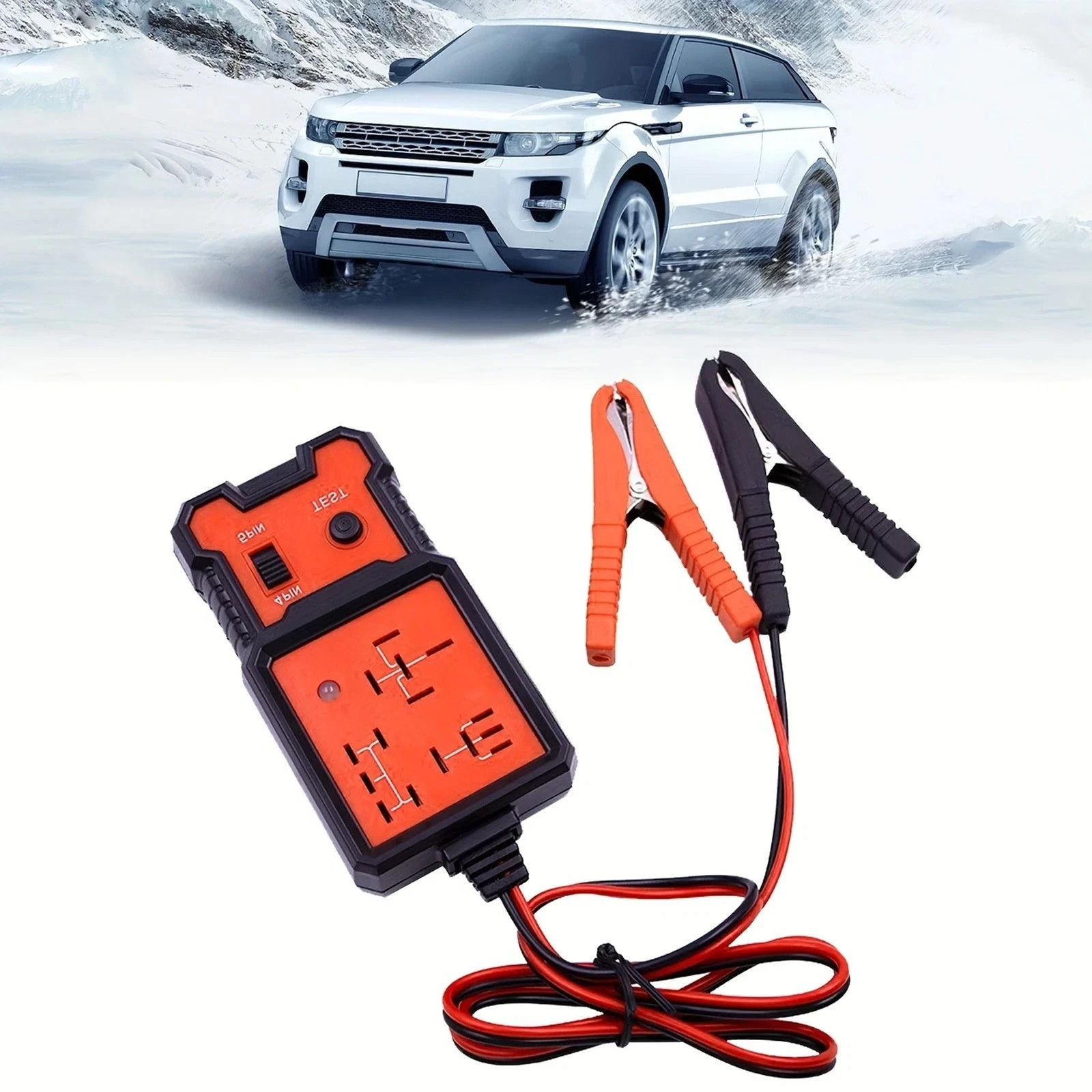 Automotive Electronic Relay Tester Car Relay Tester Universal 12V LED Indicator.