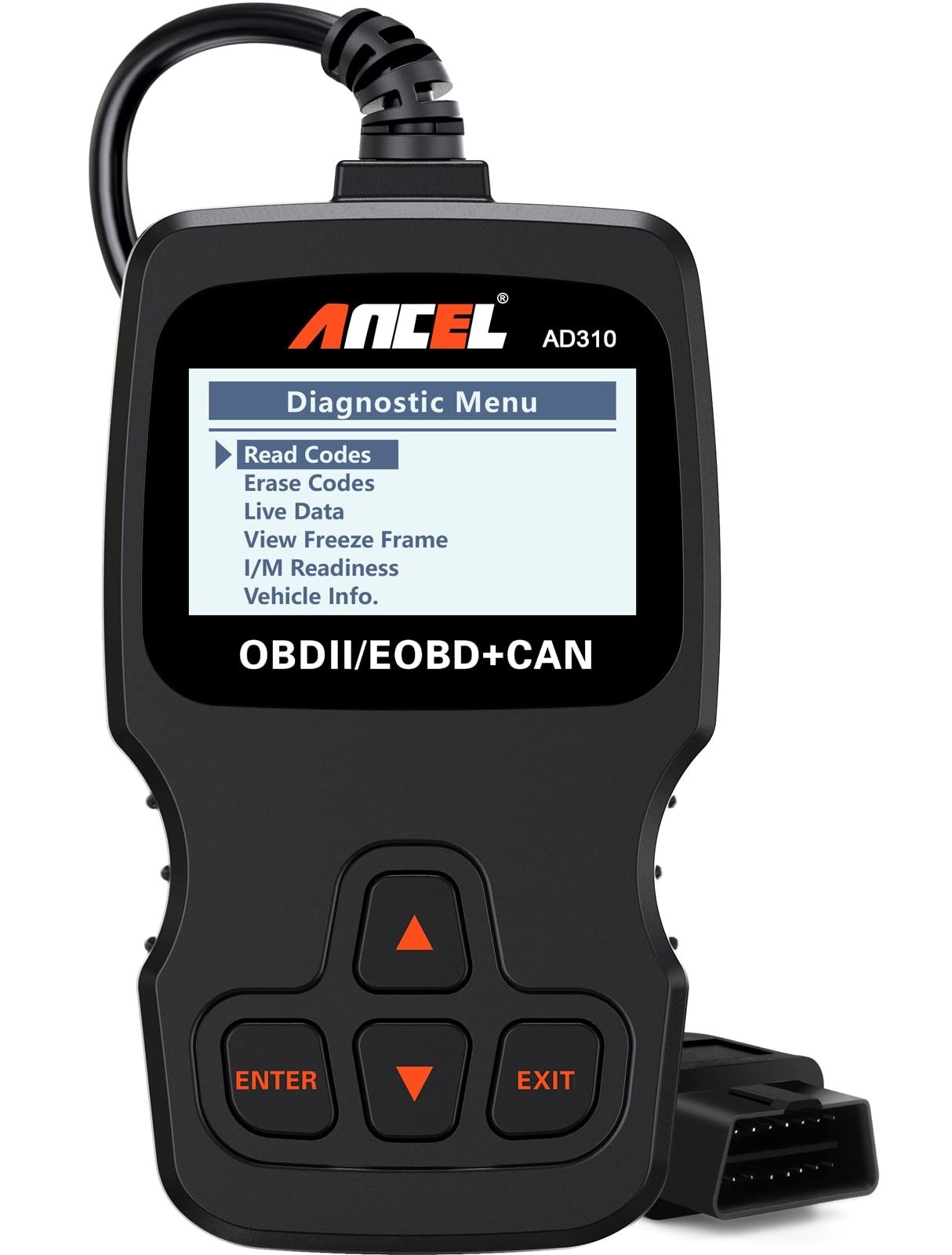 Universal OBD II Scanner Car Engine Fault Code Reader, CAN Diagnostic Tool, 1996