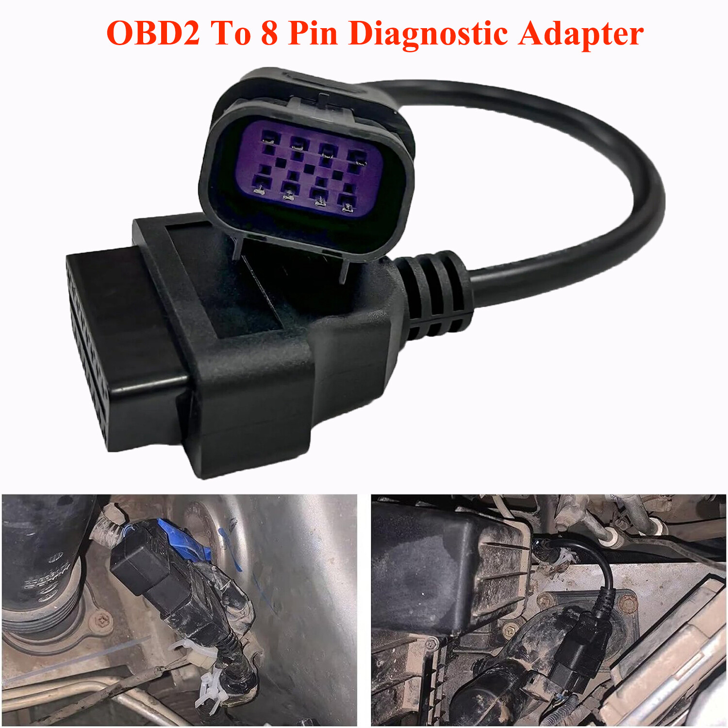 OBD2 To 8 Pin Diagnostic Adapter for Polaris ATV Slingshot
