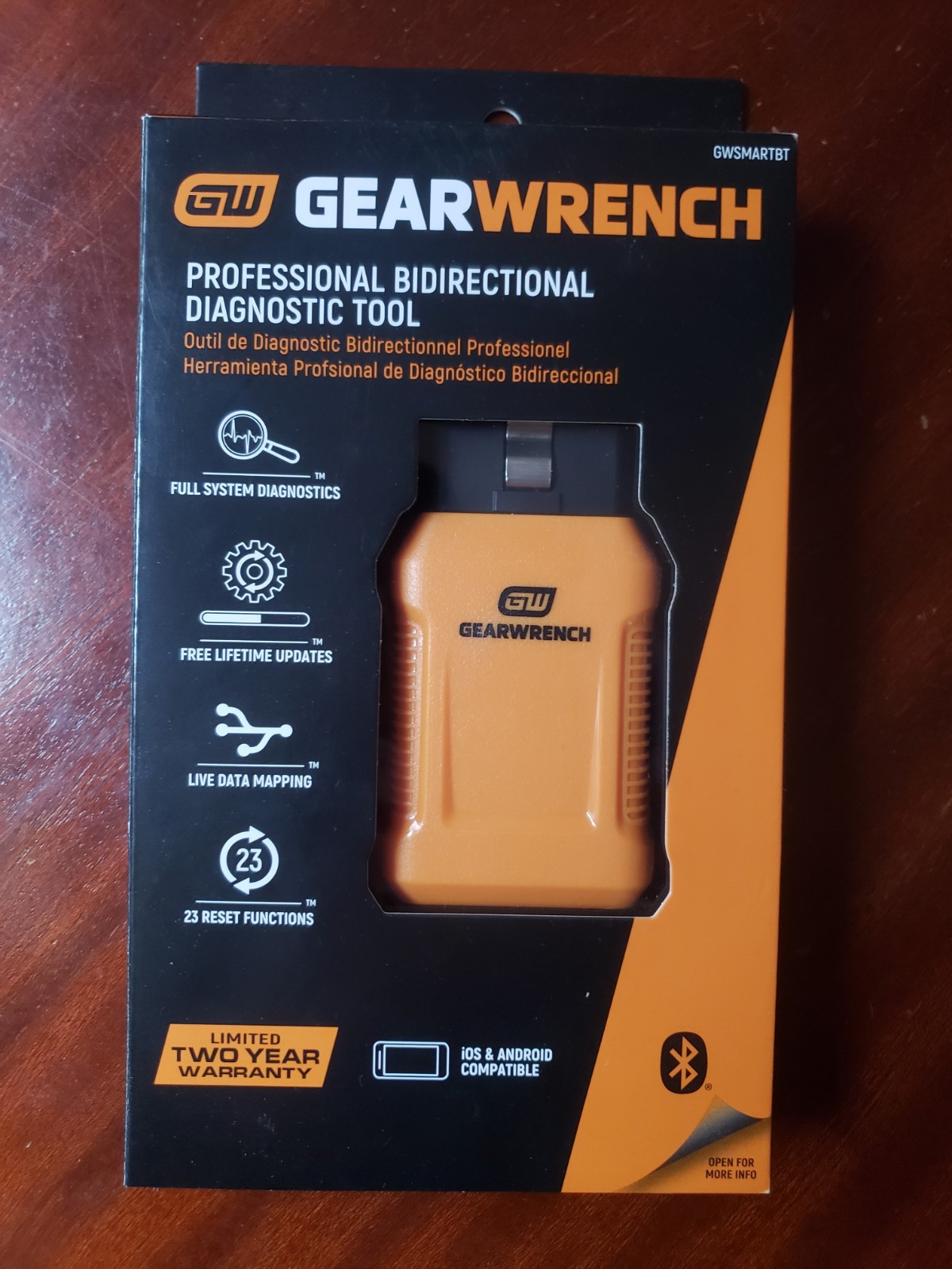 GEARWRENCH Professional Bidirectional Diagnostic Tool GWSMARTBT sealed