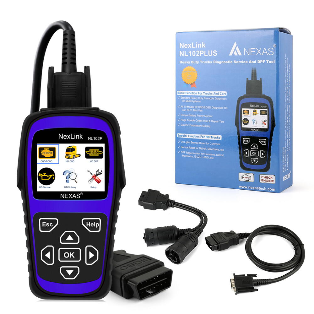 NL102P PLUS Heavy Duty HD Truck Scanner Tool DPF Regeneration for Cummins Engine