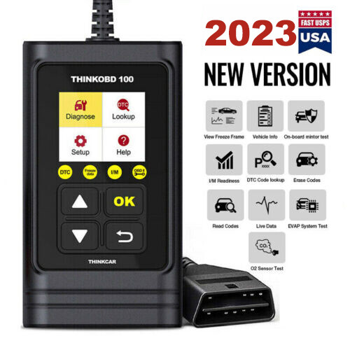 THINKOBD 100 Car OBD2 Scanner Diagnostic Tool Check Engine Fault Code Reader USA