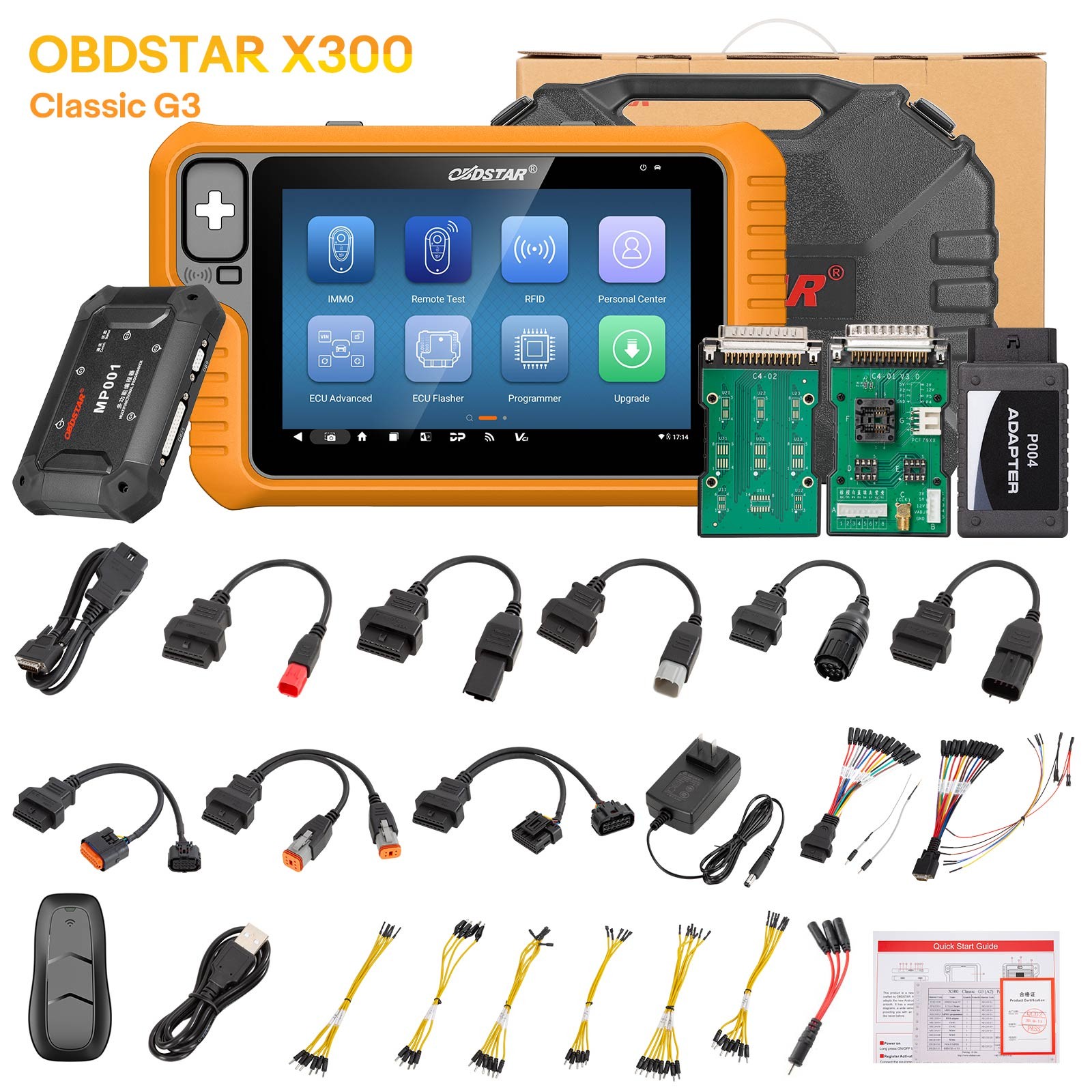 OBDSTAR X300 Classic G3 A1+A2 IMMO Key Prog-ramming For E-car,HD MOTO Marine,Etc