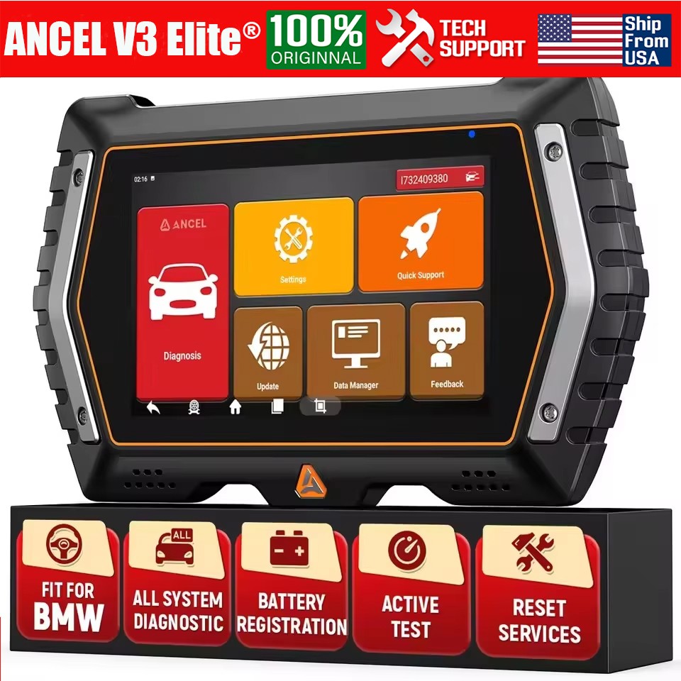 ANCEL V3 Elite OBD2 Auto Scanner Bidirectional Control for BMW Mini Dianostic