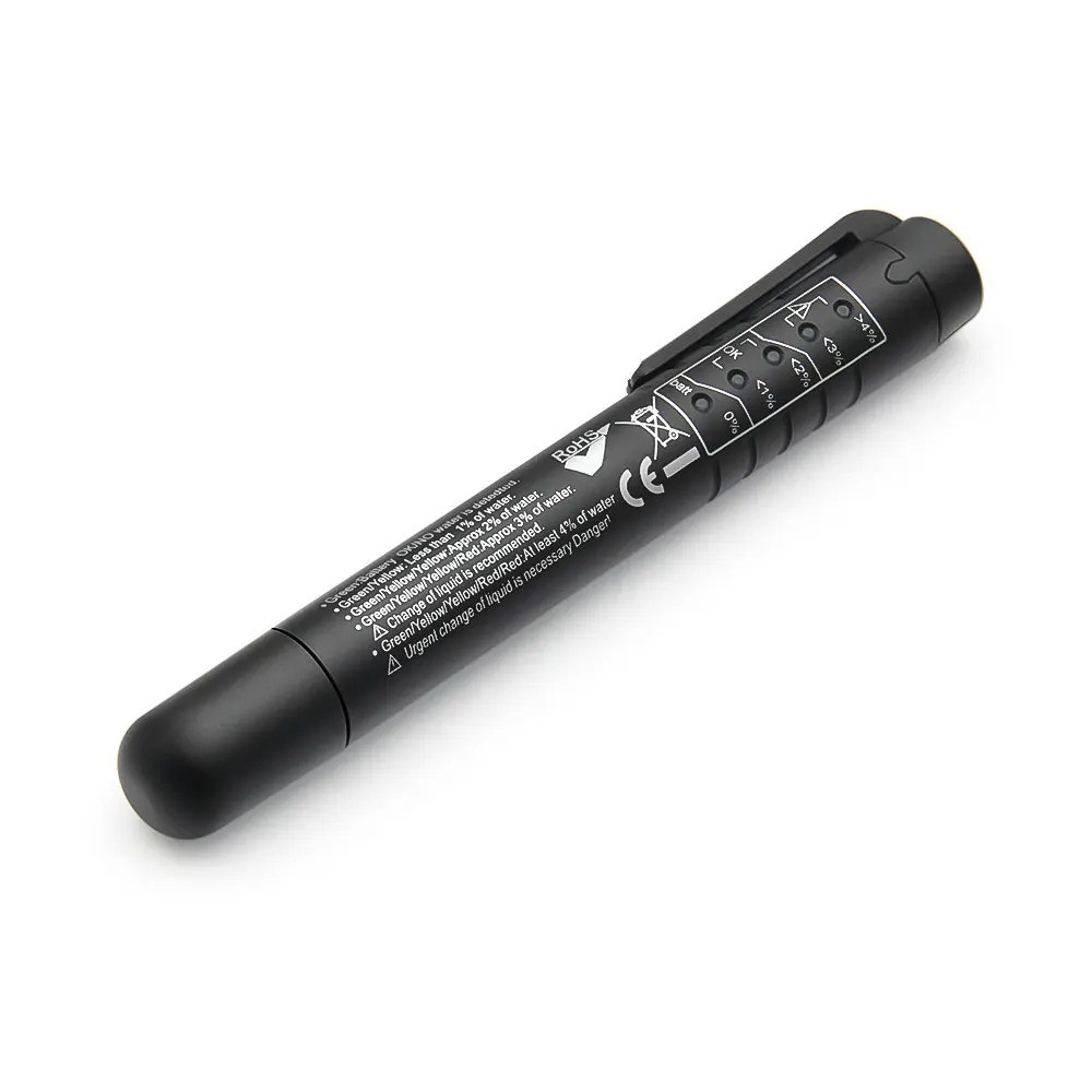 Car Brake Fluid Tester Pen DOT3 DOT4 DOT5 Oil Moisture Liquid 5 LED Indicator