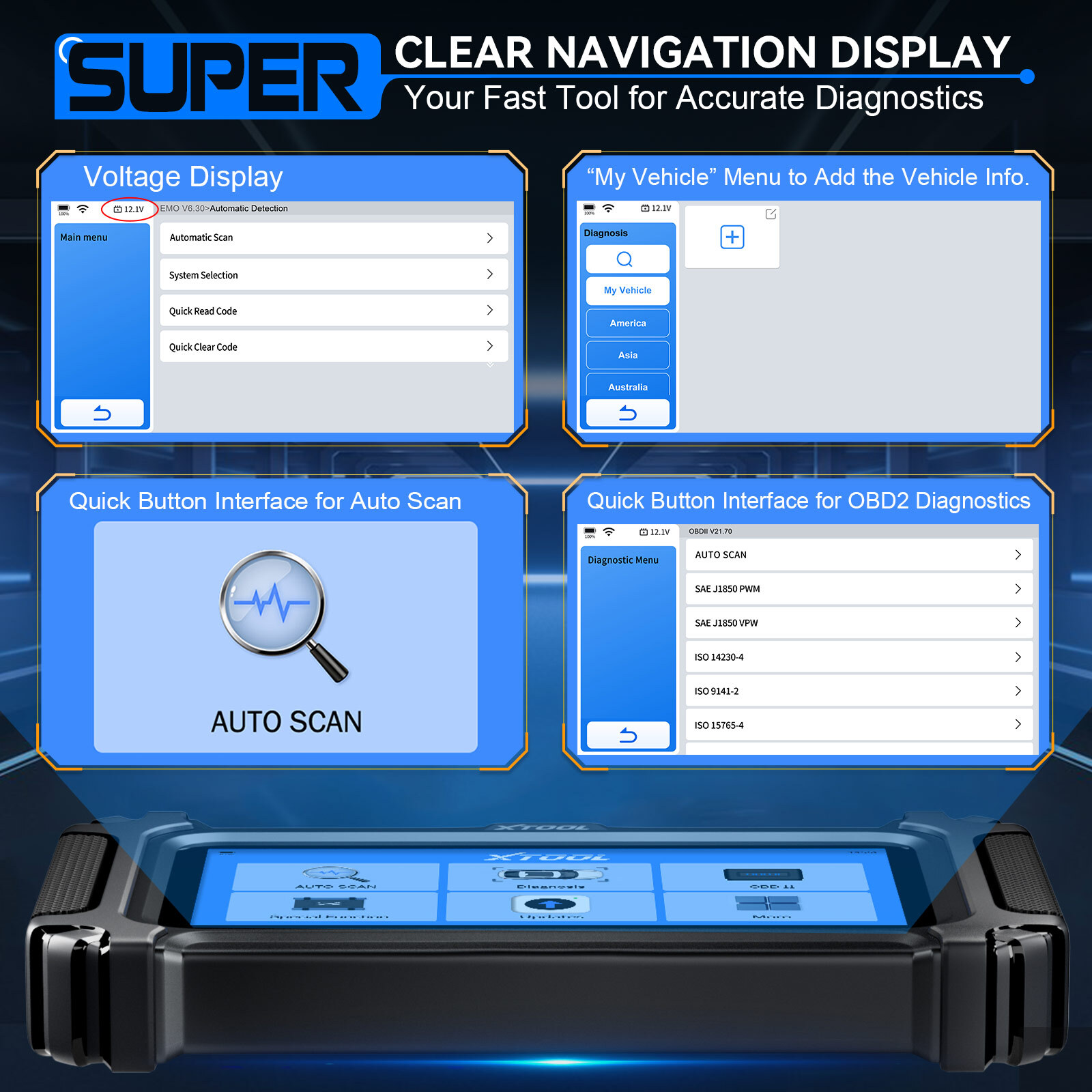 2025 XTOOL D6S All System OBD2 Scanner Auto Diagnostic Scan Tool Free Update FCA