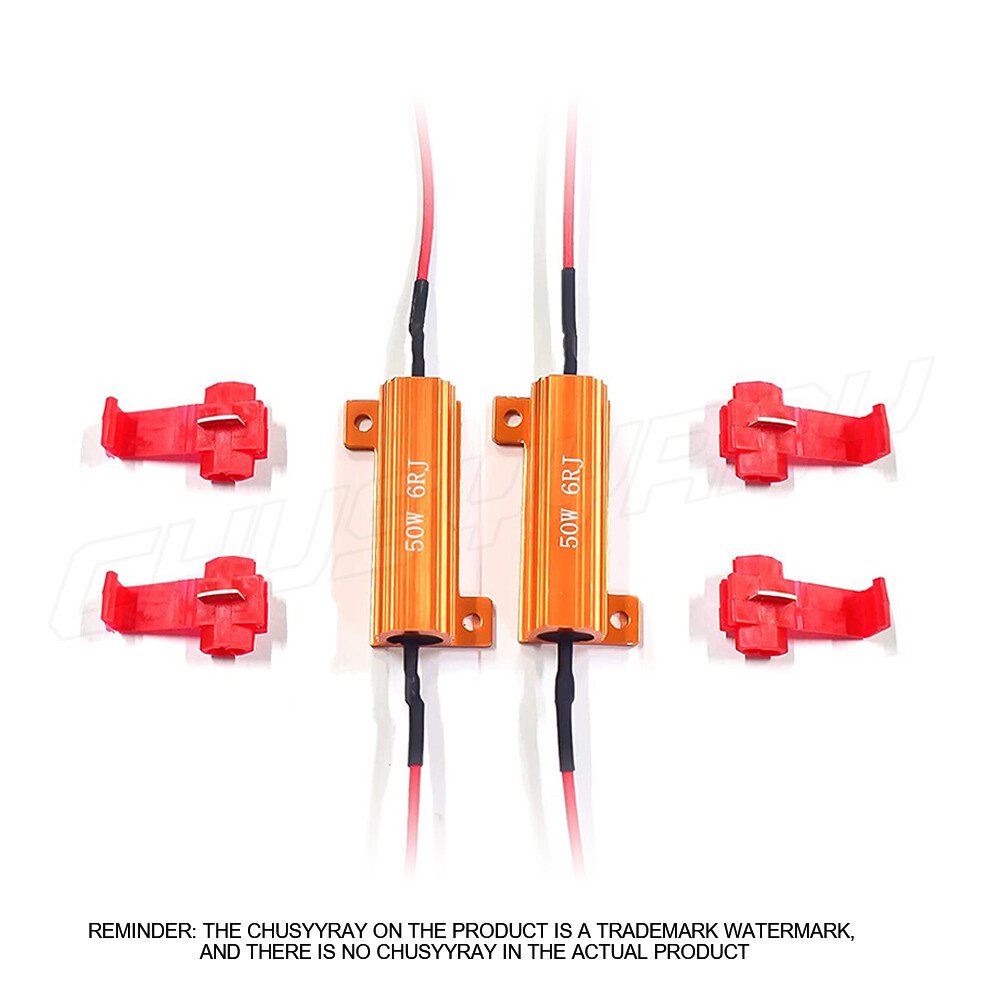 1156 7506 50W Load Resistor Fix LED Turn Signal Hyper Flashing Fast 2PC