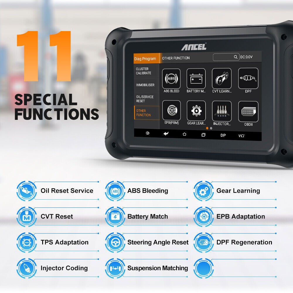 ANCEL DP500 OBD2 Scanner Auto Odometer Milleage Correction Tool Key Programming