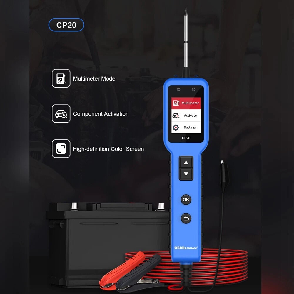 OBDResource CP20 Circuit Tester 8A 0-80V Oscilloscope Activator for Car/Trucks