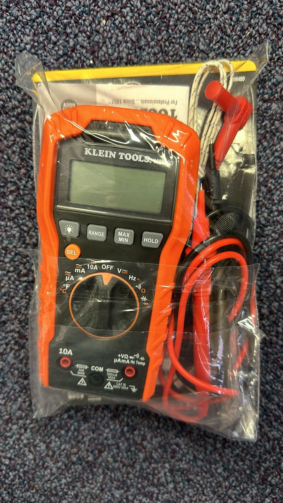 Klein MM400 Digital Multimeter, CAT III, 600V – OPEN BOX
