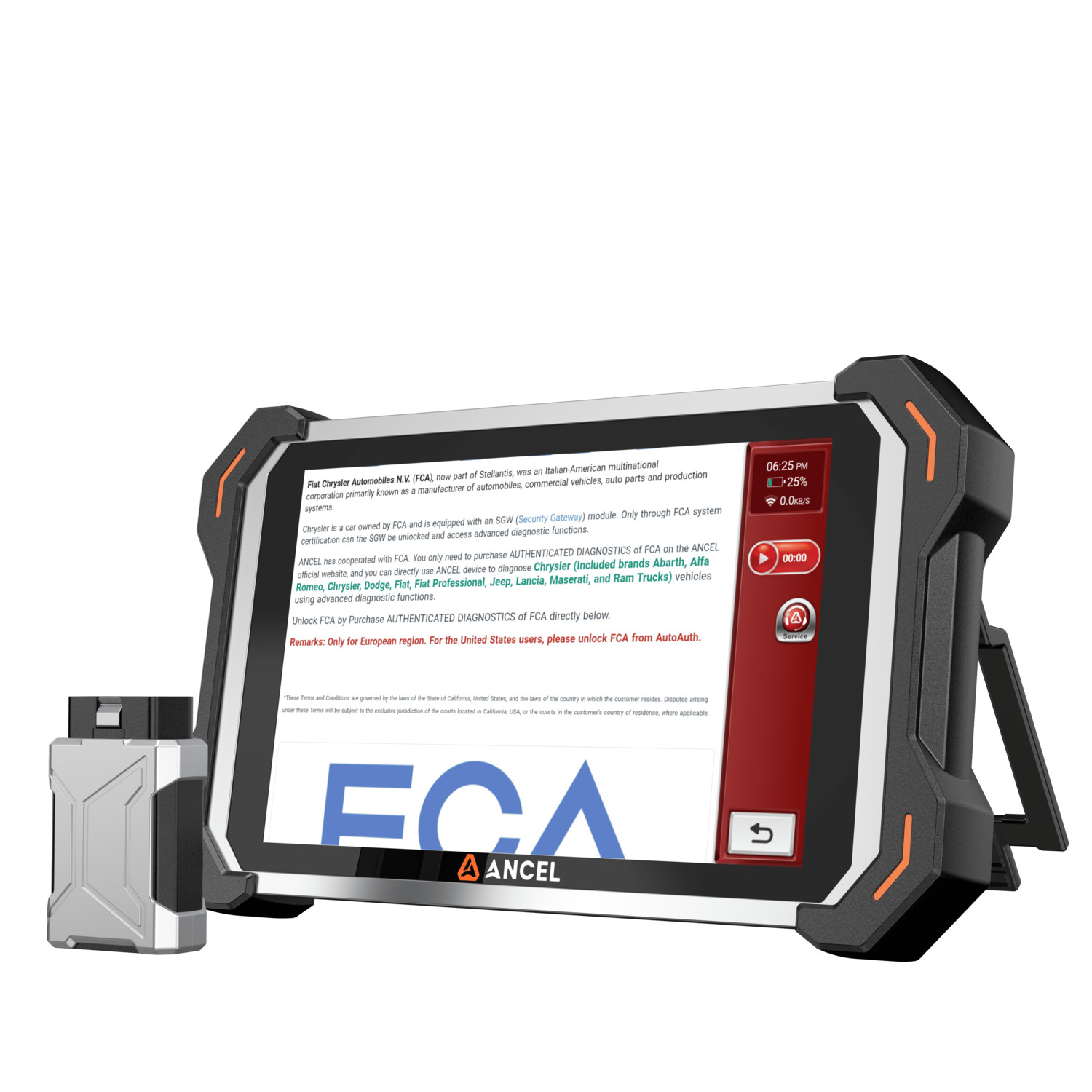 ANCEL DS600BT Diagnostic Tool Bidirectional Scanner OBD2 ECU Coding 35 Services