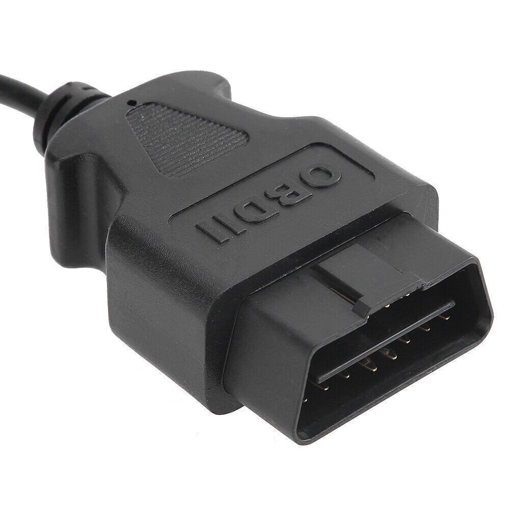 OBD II Vehicle ECU Emergency 12V Power Supply Cable Memory Saver with Clip