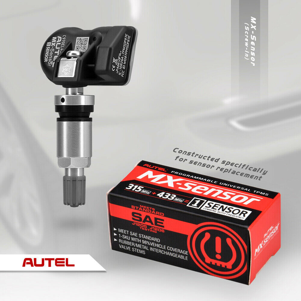 4pcs Autel MX-Sensor 315&433MHz Programmable TPMS Universal Tire Pressure Sensor
