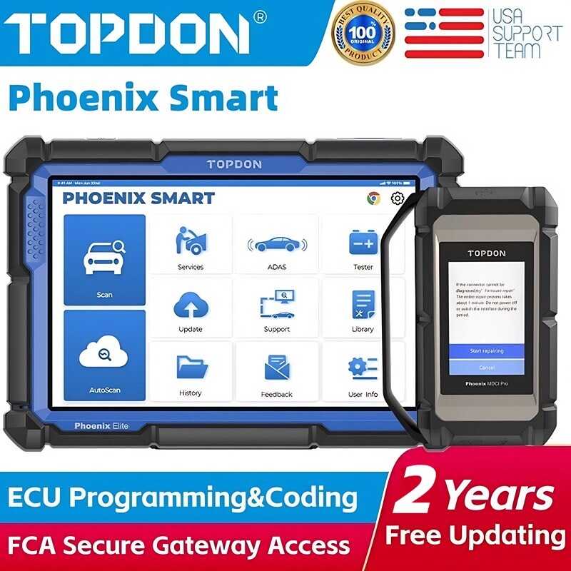 2025 NEW Topdon Phoenix Smart Car OBD2 Scanner ECU Programming Same As Max Pro