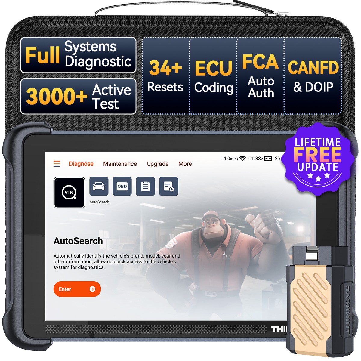 2026 Thinkcar Thinkscan 689BT Full Systems OBD2 Diagnostic Tool CANFD & DOIP US