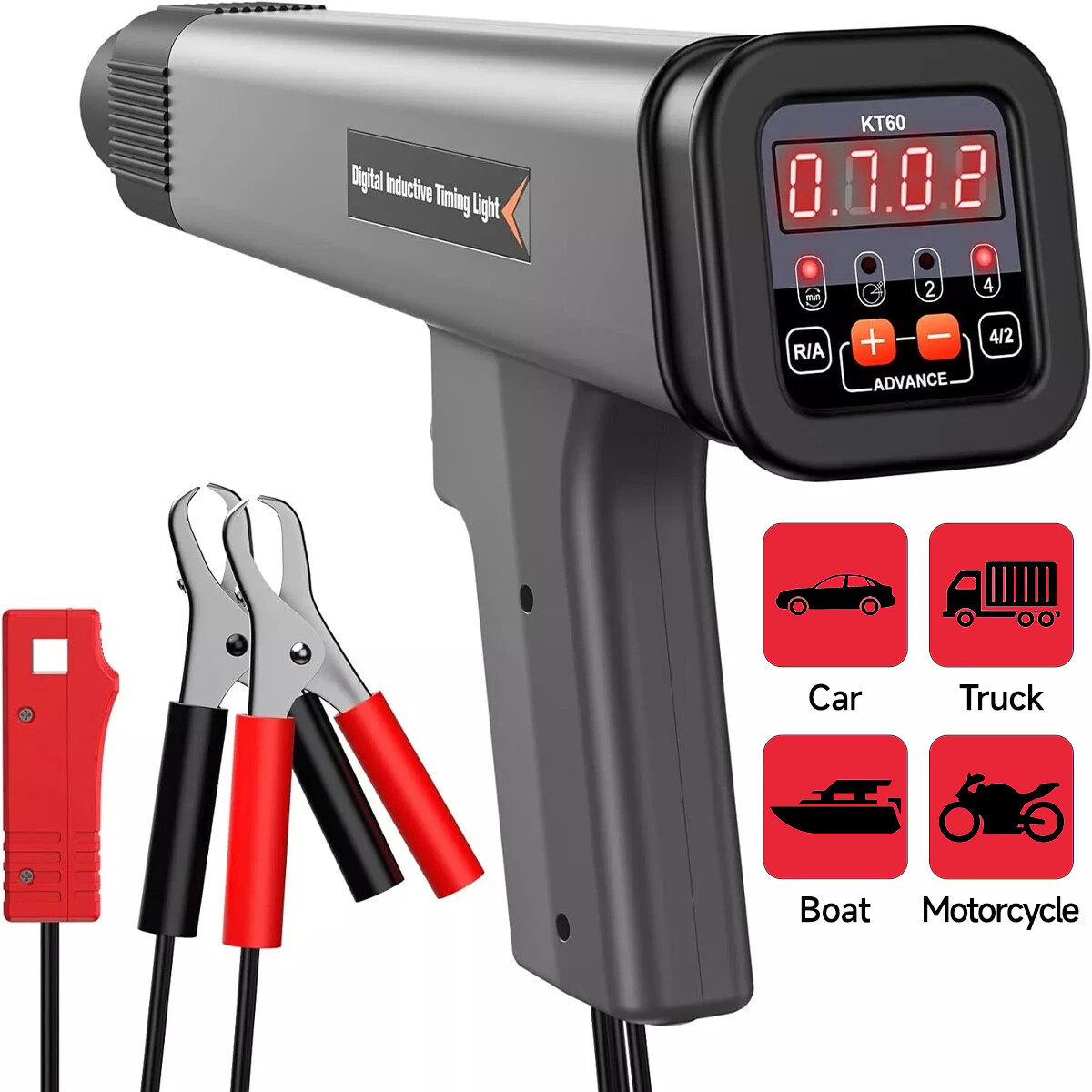 KZYEE KT60 Car Digital Timing Light 12V Digital Strobe For Motorcicle Engine