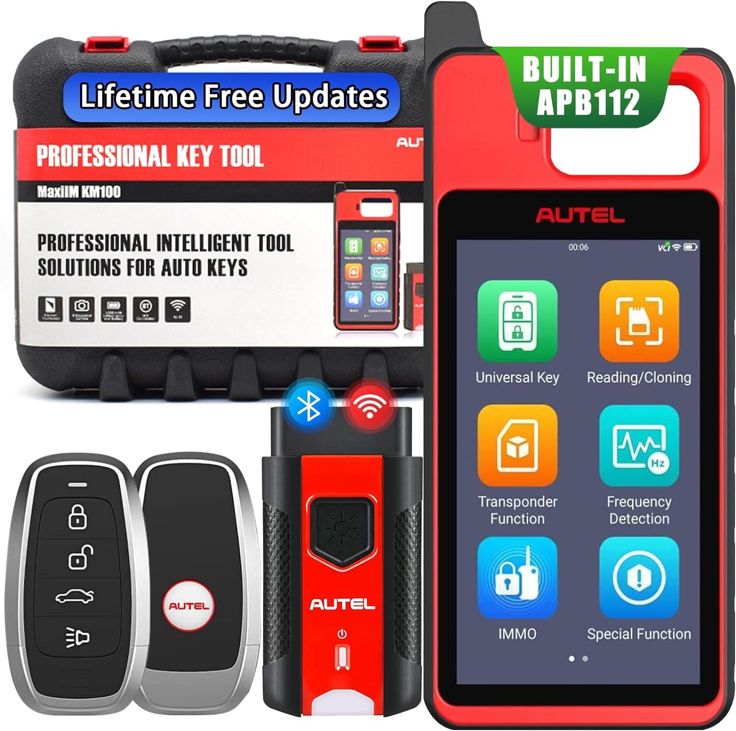 2025 Newest Autel MaxiIM KM100 Key Fob Programming Tool Programmer Immobilizer