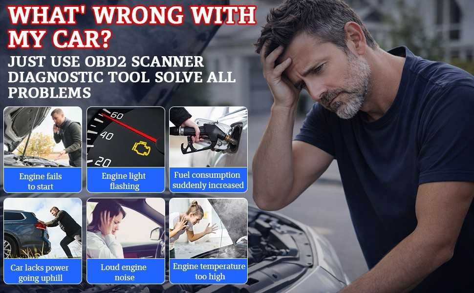 Professional OBD2 V519 Scanner – 2025 Upgraded OBDII + CAN Code Reader
