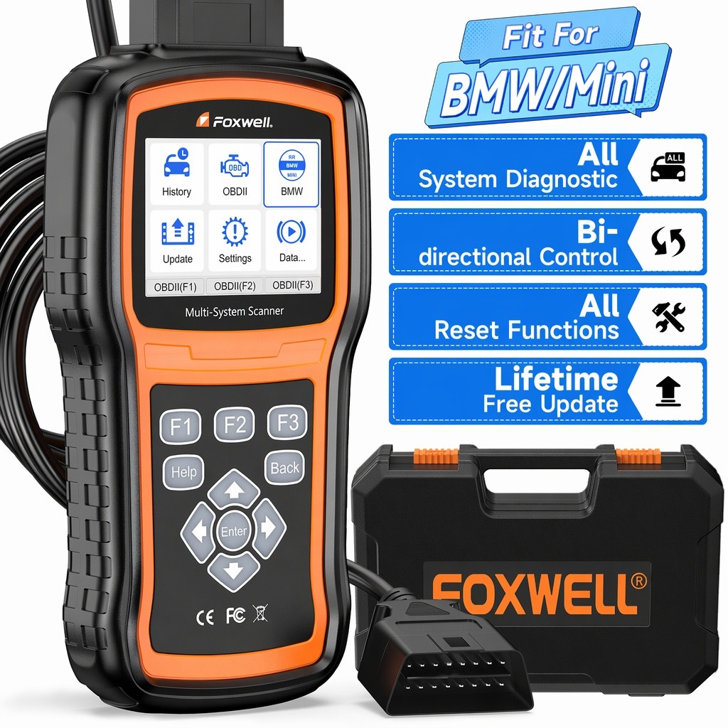 FOXWELL NT530 Plus For Rolls-Royce Bidirectional OBD2 Scanner Oil Service Reset