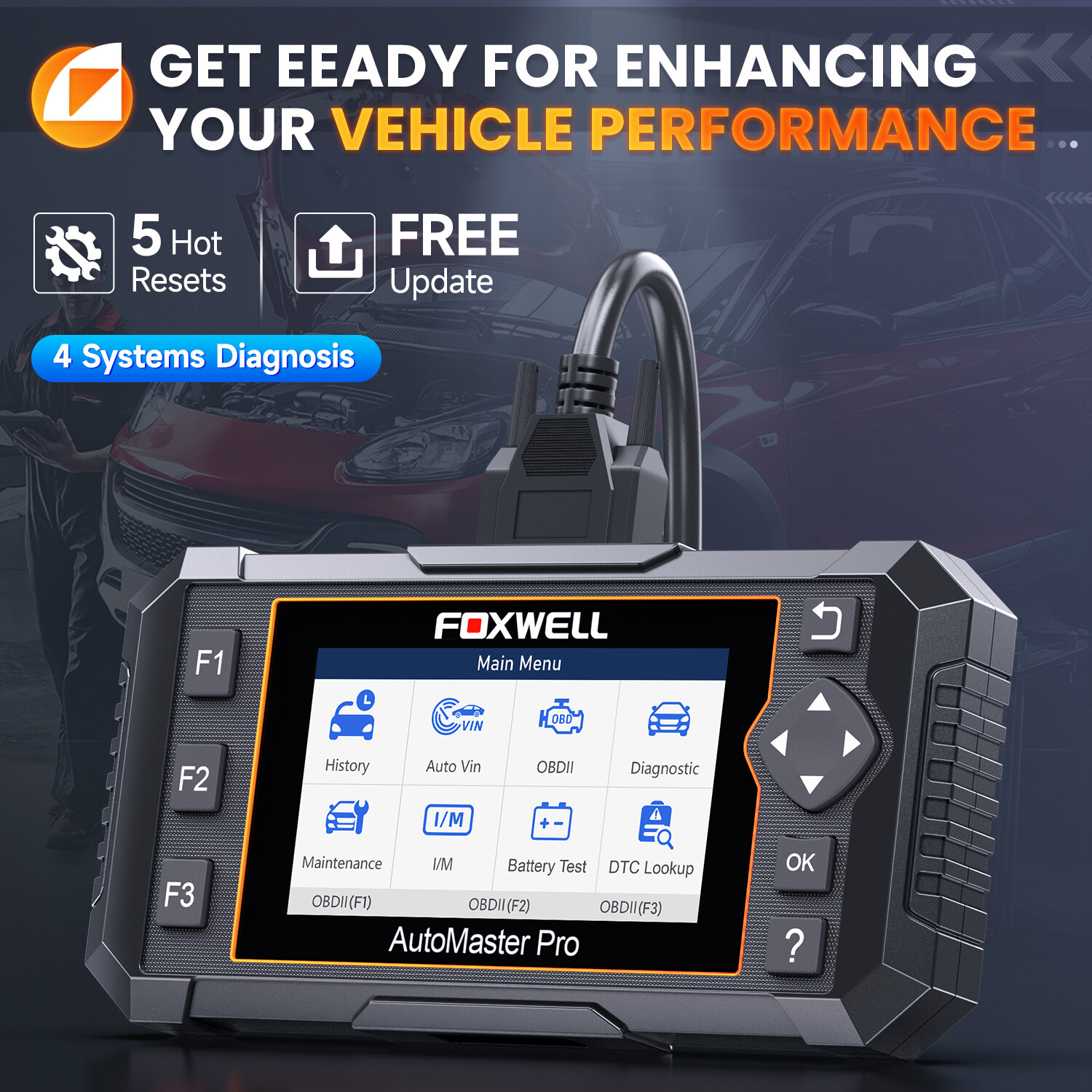 FOXWELL OBD2 Code Reader Scanner ABS SRS ECM Transmission Car Diagnostic Tool US