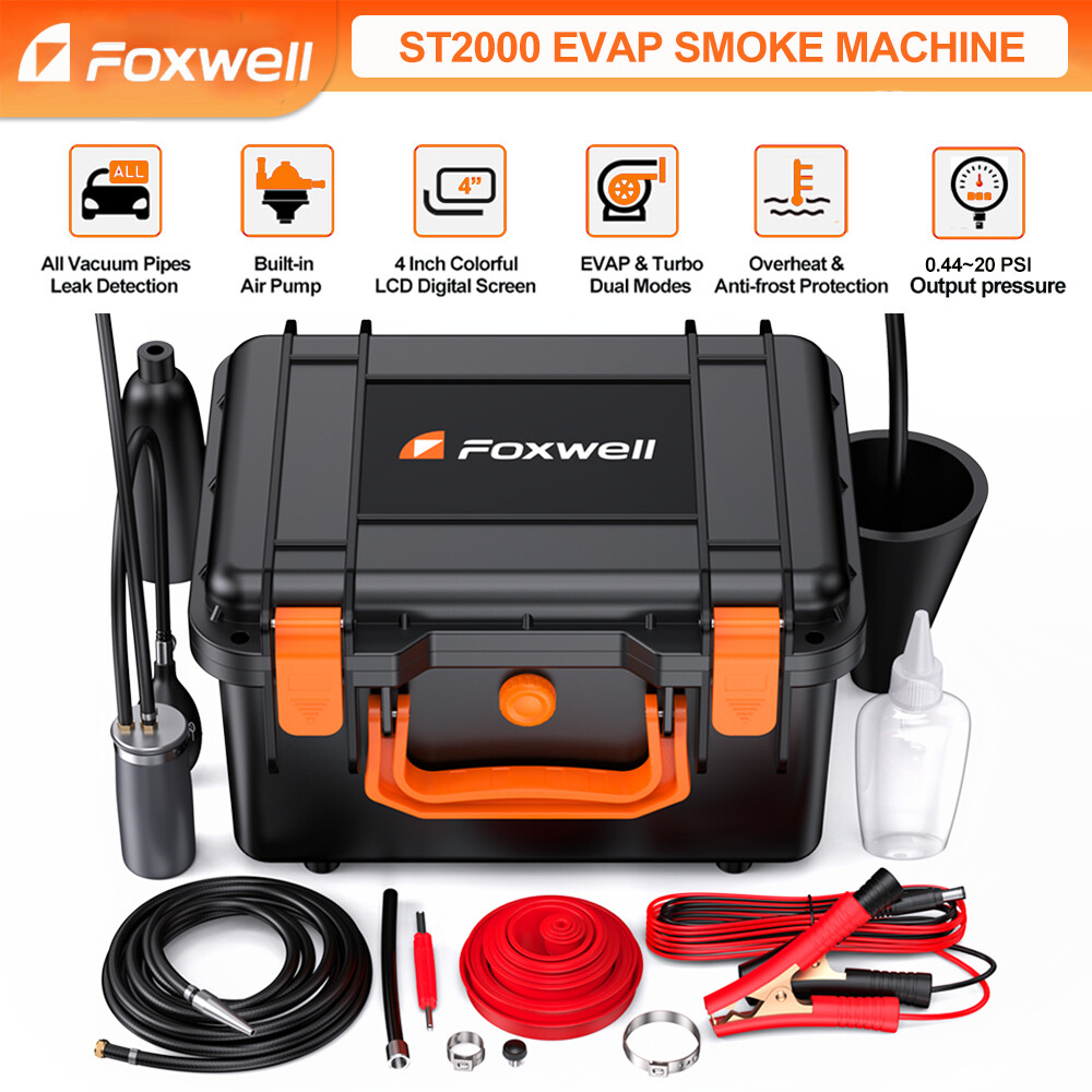 FOXWELL ST2000 Smoke Machine Smoke Leak Detector Turbo EVAP Dual Mode Diagnostic