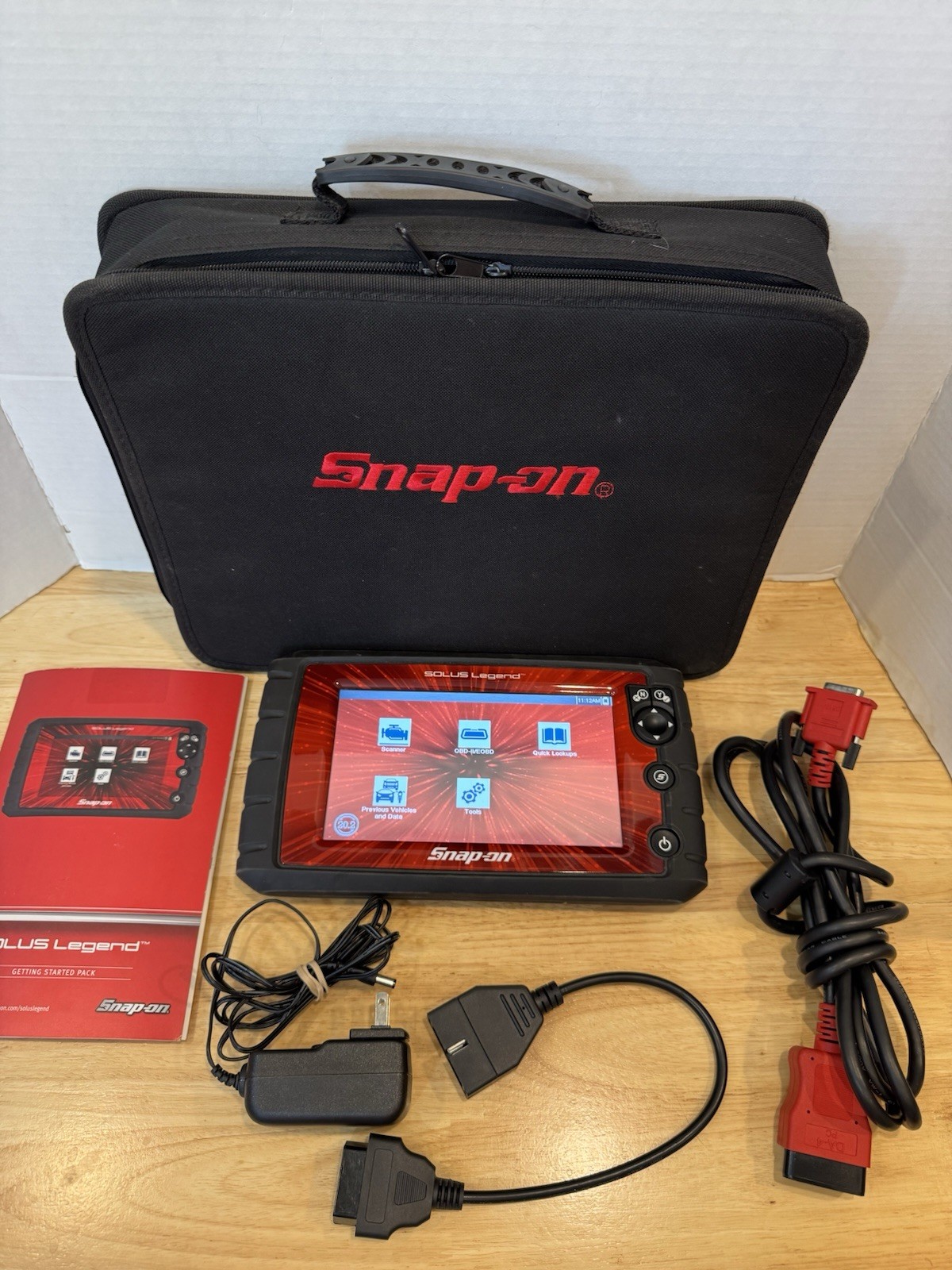 Snap-On Solus Legend EESC336 Scanner Tool with Soft Case All Cords 22W Rating