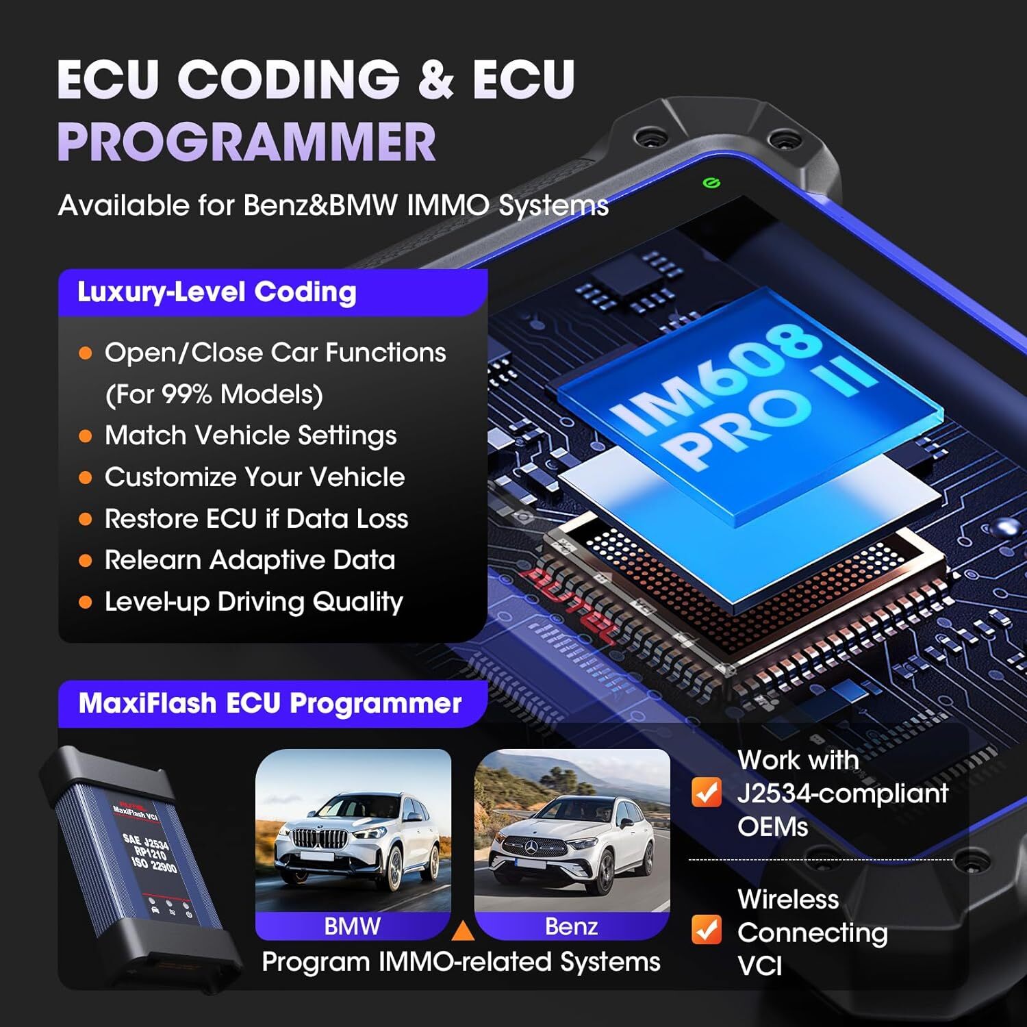2025 Autel MaxiIM IM608 PRO II IMMO Key Programming Diagnostic Scanner IM608S II