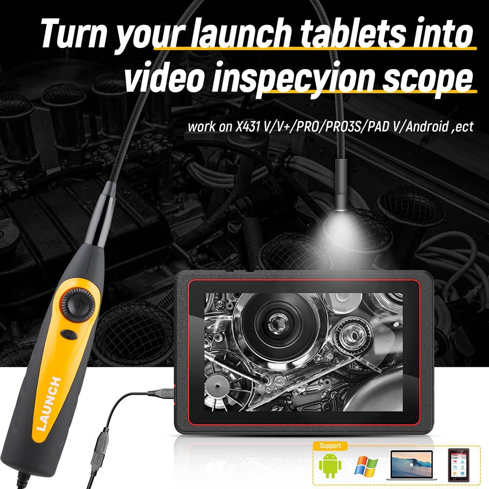 2026 LAUNCH X431 VSP-600 Inspection Camera 5.5 mm USB LED Illumination Endoscope