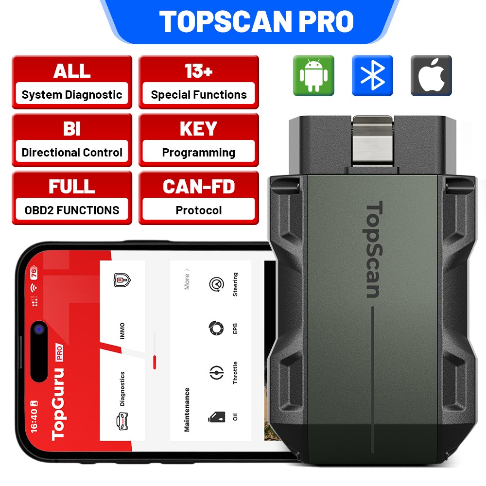 2026NEW! TOPDON PRO Car Key Coding Pin Code Reader All Key Lost Programming Tool