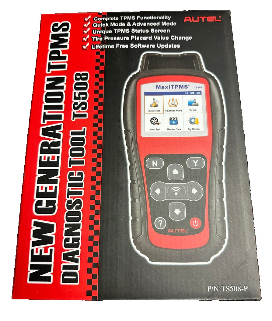 Autel Advanced TPMS Service Tool TS508-P 2.3″ Color Display – 3200mAh Battery