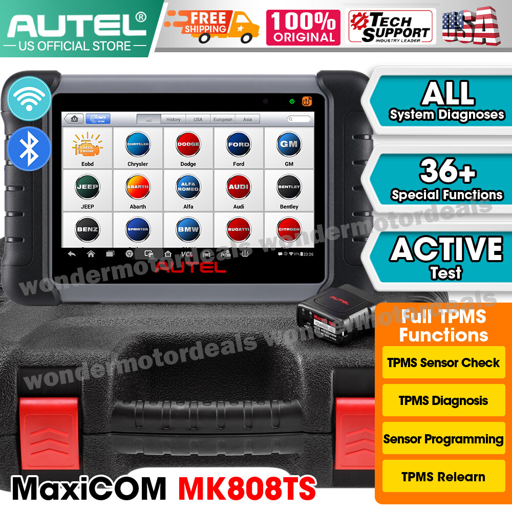 Autel MaxiCOM MK808TS TPMS Programming Engine ALL System OBD2 Diagnostic Tool BT
