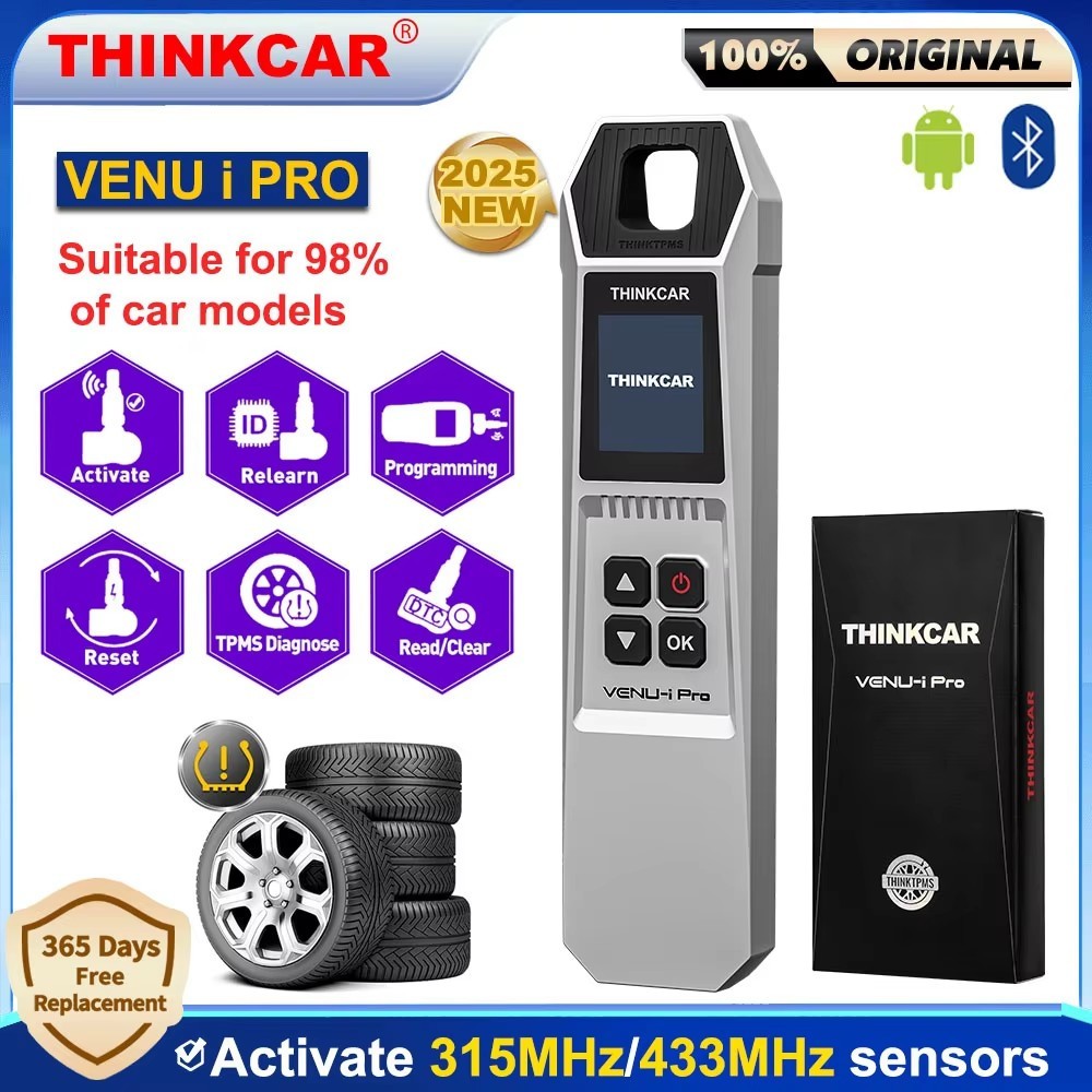 2025 THINKCAR VENU iPro TPMS Programming Tire Sensor Relearn Reset Activate Tool