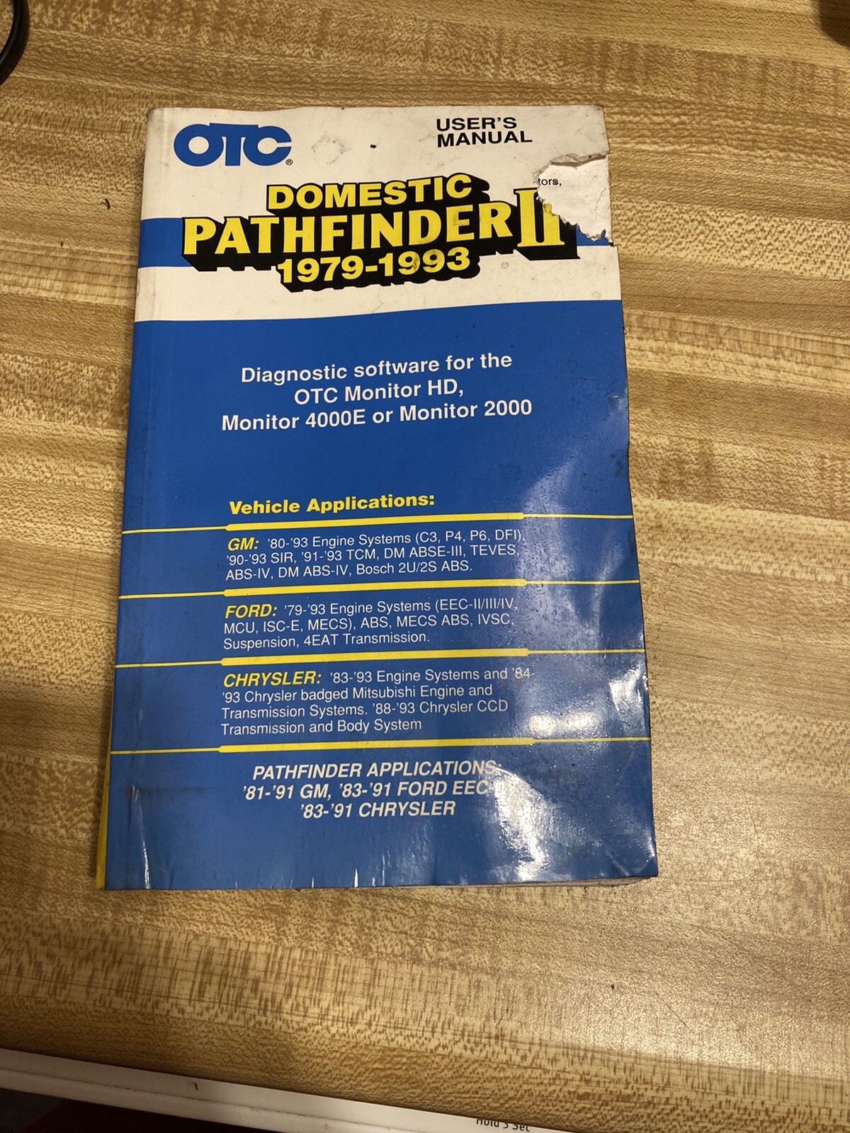 SPX OTC Domestic Path Finder II 1979-1993 Users Manual Scan Tool Guide