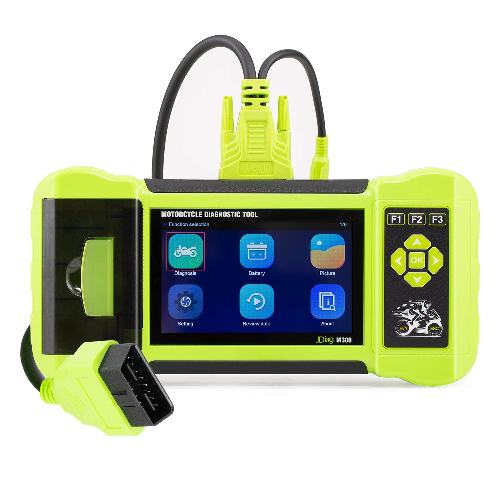 JDiag M300 Hand-held Motorcycle Diagnostic OBD2 Scanner Fault Code Reader