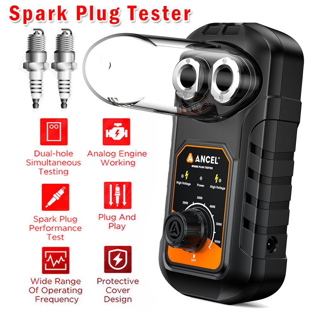 ANCEL Ignition Spark Plug Tester for Vehicles SP21 Double Hole Protective Cover