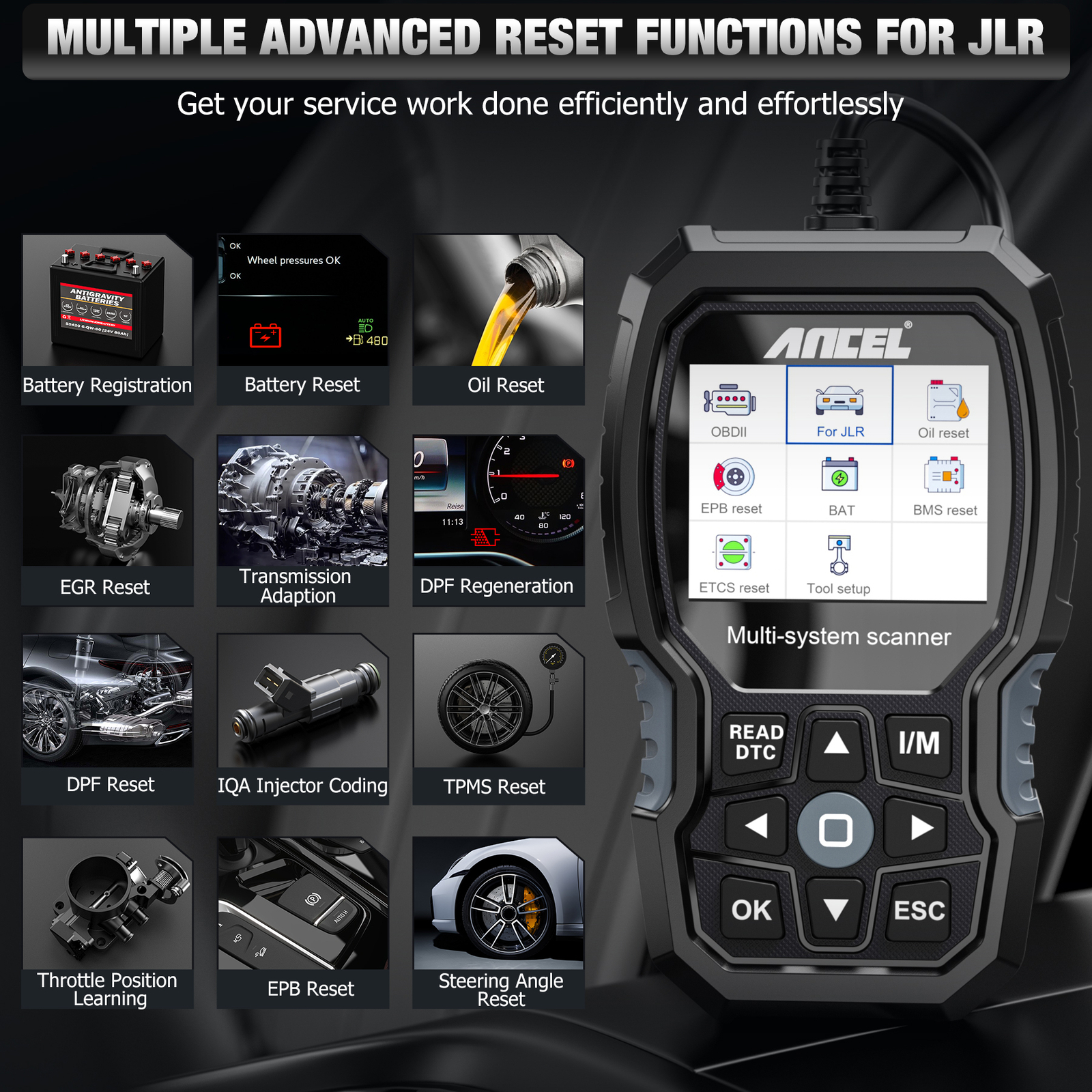 Ancel VD500/VD700/BM500/BM700/LD700/VOD700/BZ700/TD700 OBD2 Code Reader Scanner
