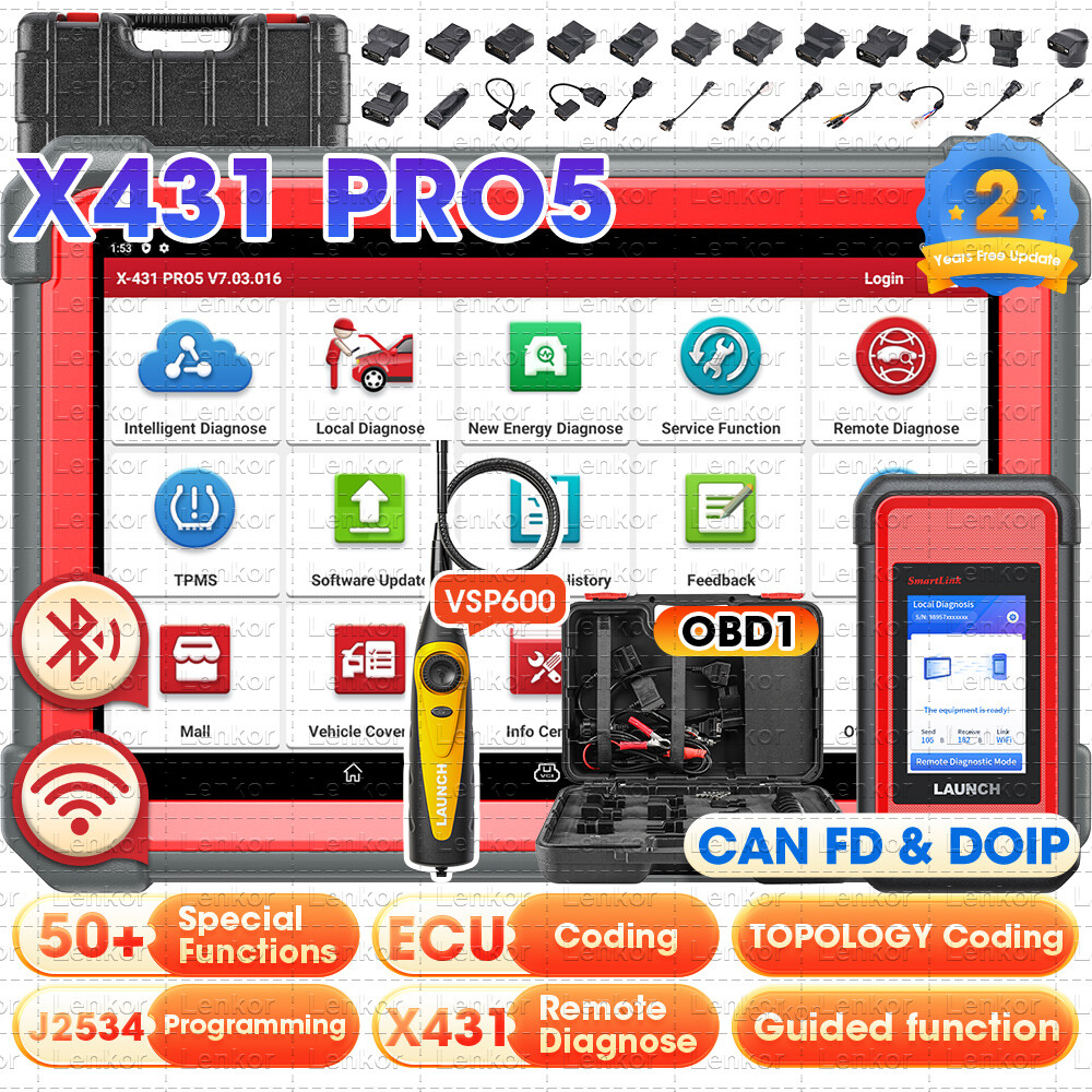 LAUNCH X431 PRO 5 Topology Mapping Upgraded of X431 V+ Bi-Directional Diagnostic