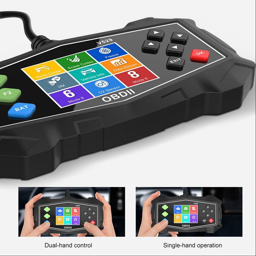 V529 OBD2 Transmission Fault Diagnosis Tool Clear Engine Fault Codes Sensor