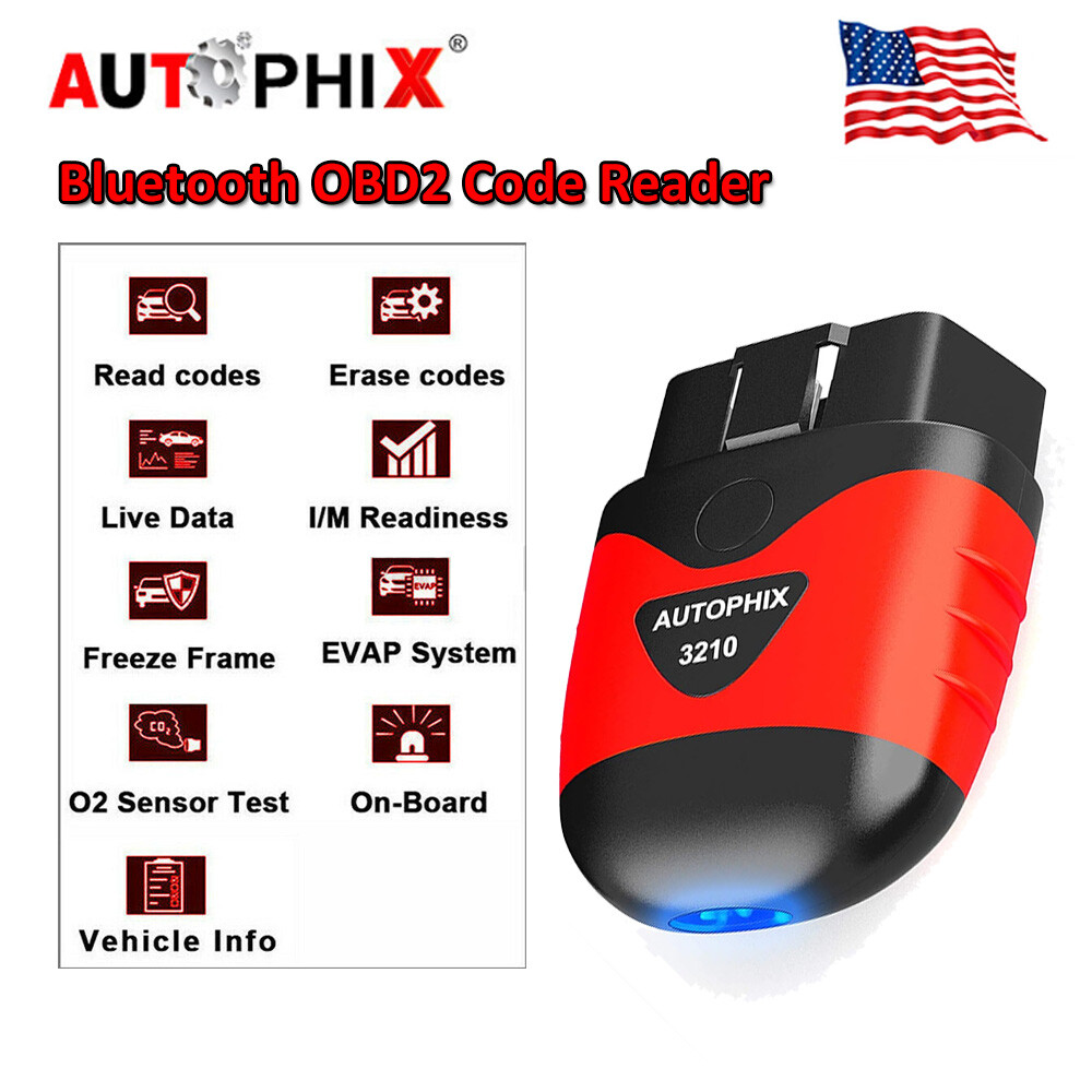 Autophix 3210 OBD2 Bluetooth Car Diagnostic Tool for IOS & Android Code Reader