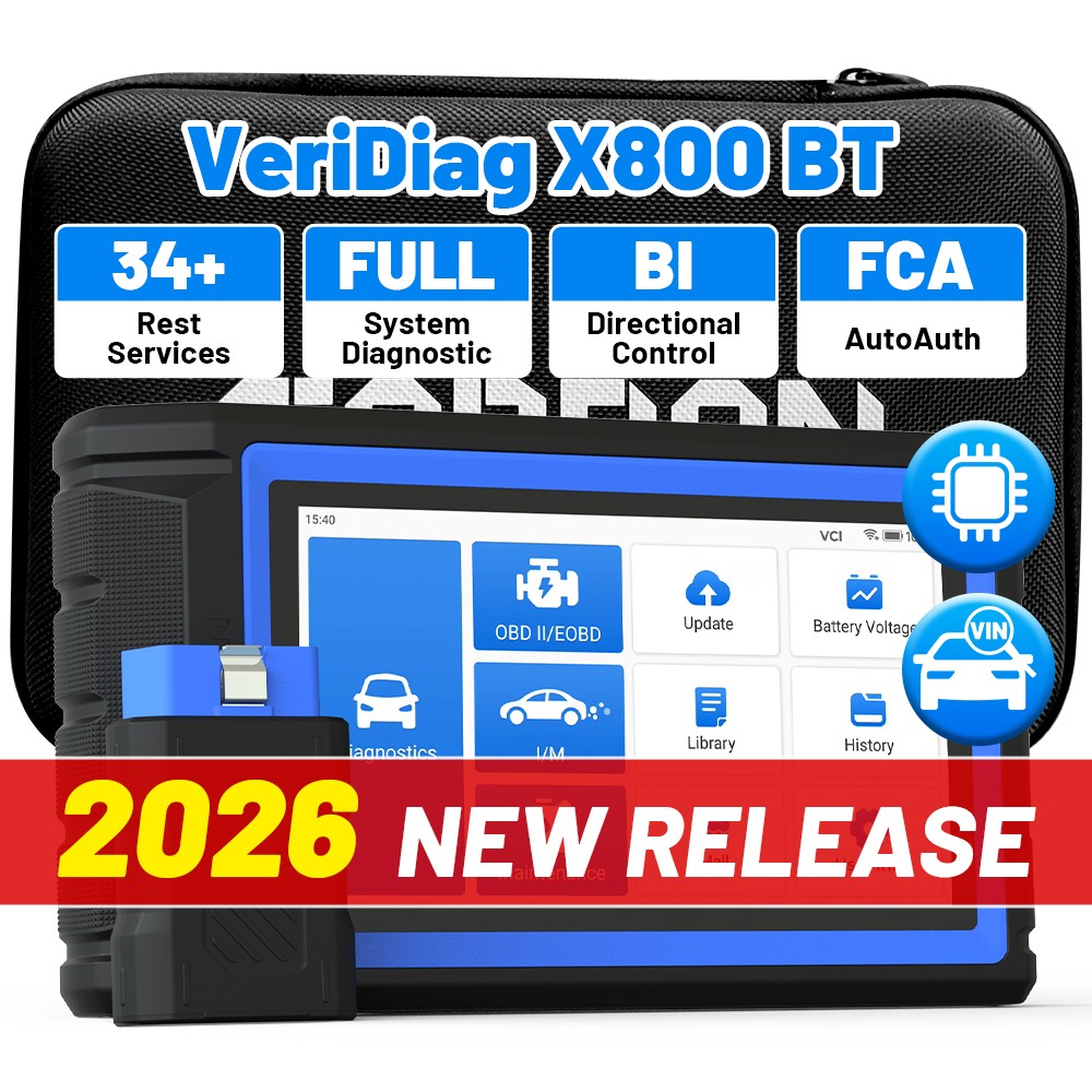 TOPDON VeriDiag X800 BT Wireless Scan Tool Bi-Directional 34+ Reset FCA AutoAuth