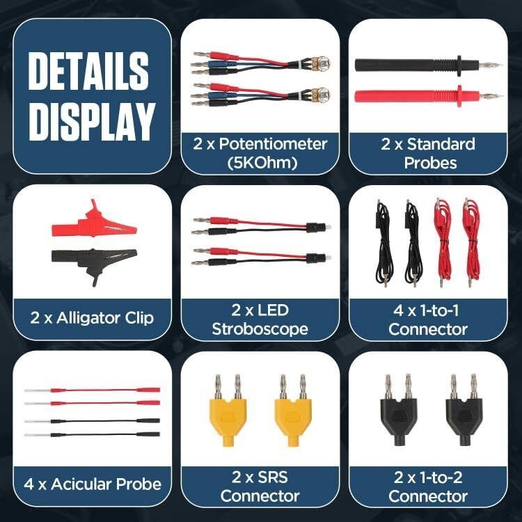 68 PCS Automotive Circuit Lead Kit for Multimeter and Electrical Repair