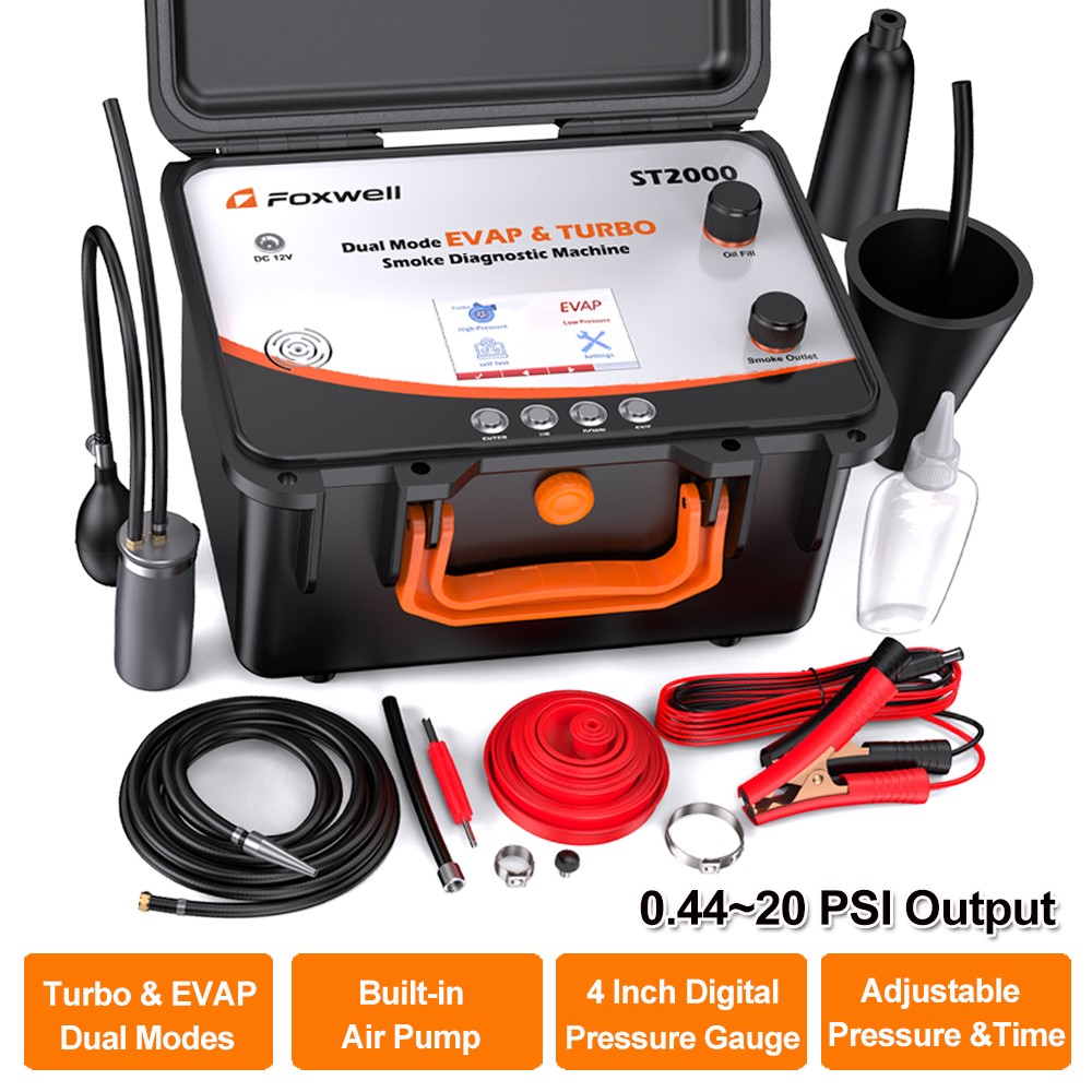 Auto EVAP Smoke Machine Exhaust Intake Vacuum Diagnostic Car Smoke Leak Detector