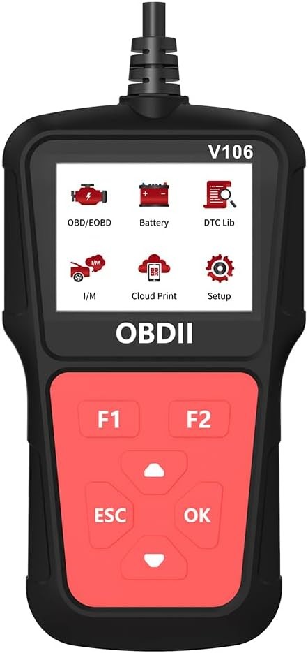 2026 OBDII Diagnostic Scanner, Code Reader w/ Battery Test & Cloud Print
