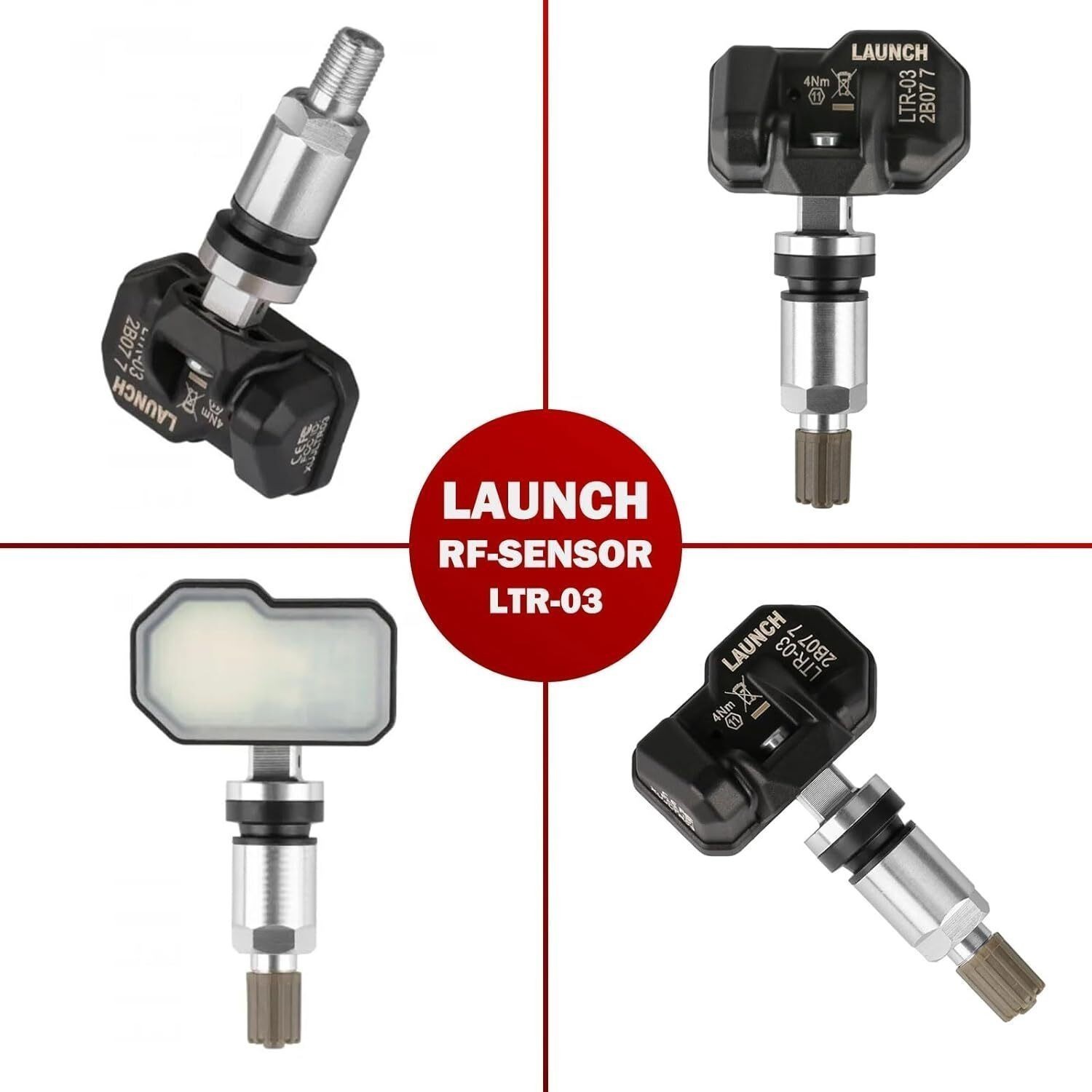 8 PACK LAUNCH LTR-03 RF Universal Programmable TPMS Sensor (315MHz/433MHz) US*