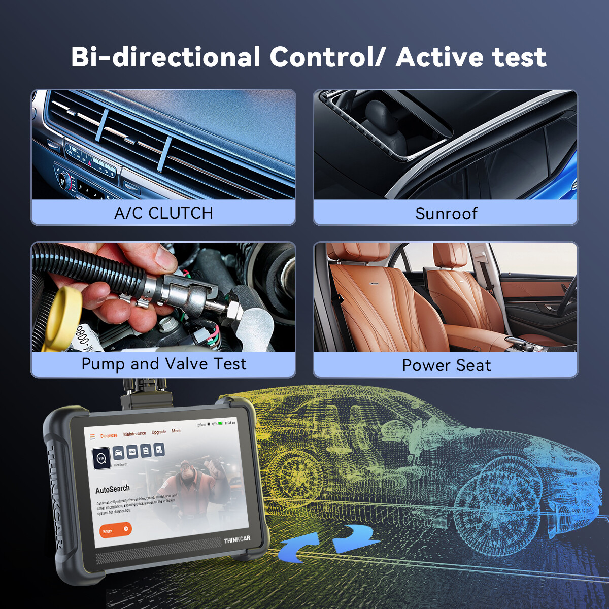ThinkScan 672 Lifetime FREE Update Scanner All System Diagnostic Bidirectional