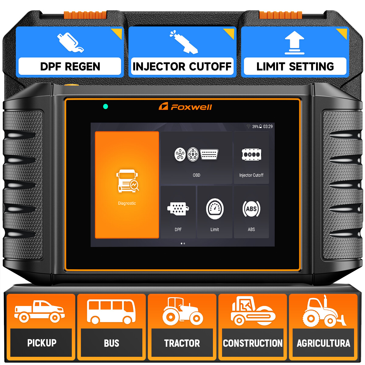 Heavy Duty Truck Scanner FOXWELL HD500 DPF Regen & Injector Reset